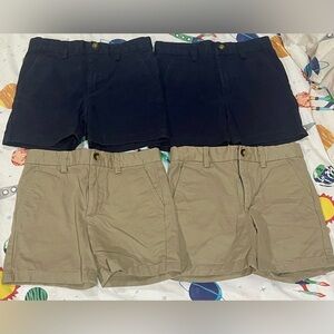 4 Vineyard Vines Khaki & Navy Blue Breaker Shorts Size 4T